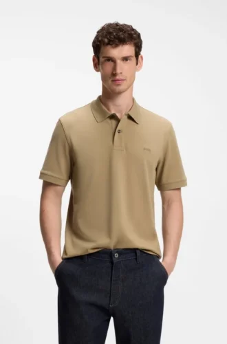 Pallas-Poloshirt aus Baumwollpiqué mit gesticktem Logo