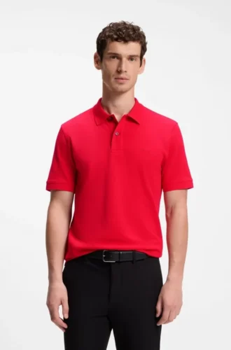 Pallas-Poloshirt aus Baumwollpiqué mit gesticktem Logo