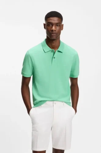 Pallas-Poloshirt aus Baumwollpiqué mit gesticktem Logo