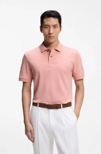 Pallas-Poloshirt aus Baumwollpiqué mit gesticktem Logo