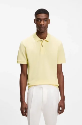 Pallas-Poloshirt aus Baumwollpiqué mit gesticktem Logo