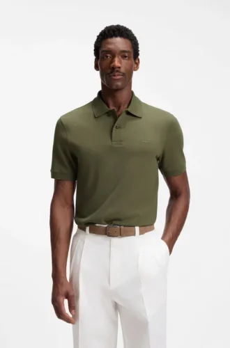 Pallas-Poloshirt aus Baumwollpiqué mit gesticktem Logo