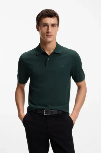 Pallas-Poloshirt aus Baumwollpiqué mit gesticktem Logo
