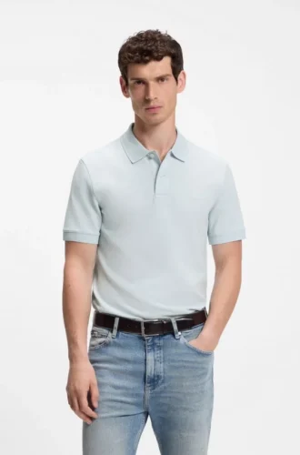 Pallas-Poloshirt aus Baumwollpiqué mit gesticktem Logo