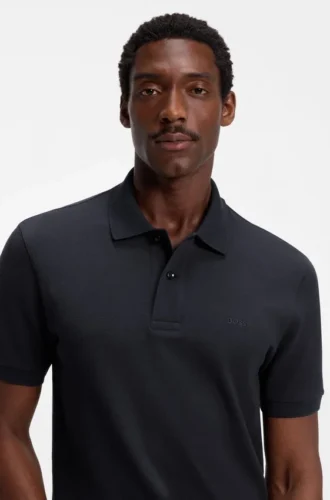 Pallas-Poloshirt aus Baumwollpiqué mit gesticktem Logo