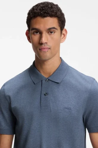 Pallas-Poloshirt aus Baumwollpiqué mit gesticktem Logo