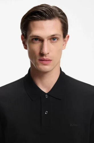 Pallas-Poloshirt aus Baumwollpiqué mit gesticktem Logo