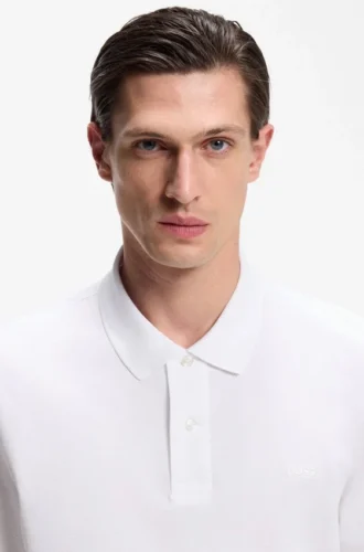 Pallas-Poloshirt aus Baumwollpiqué mit gesticktem Logo