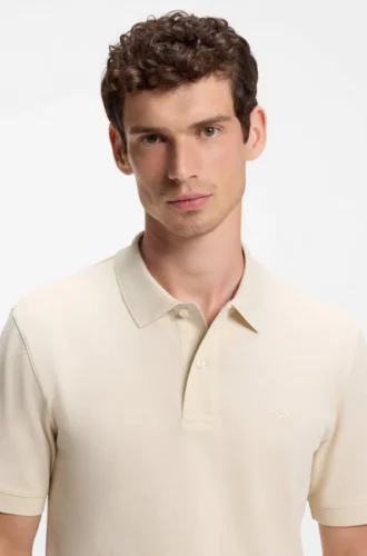 Pallas-Poloshirt aus Baumwollpiqué mit gesticktem Logo