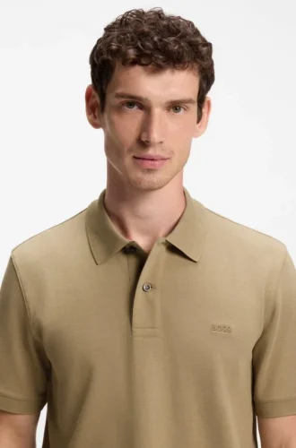 Pallas-Poloshirt aus Baumwollpiqué mit gesticktem Logo