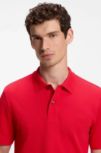 Pallas-Poloshirt aus Baumwollpiqué mit gesticktem Logo
