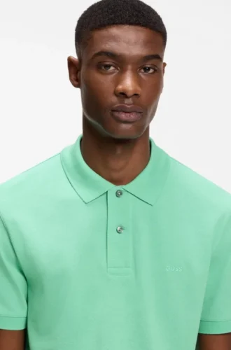 Pallas-Poloshirt aus Baumwollpiqué mit gesticktem Logo