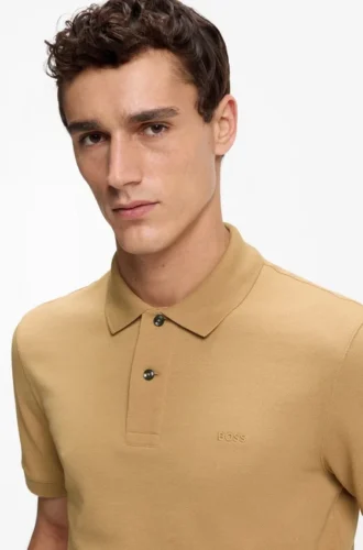Pallas-Poloshirt aus Baumwollpiqué mit gesticktem Logo