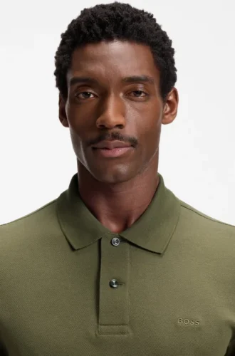 Pallas-Poloshirt aus Baumwollpiqué mit gesticktem Logo
