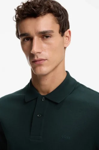 Pallas-Poloshirt aus Baumwollpiqué mit gesticktem Logo