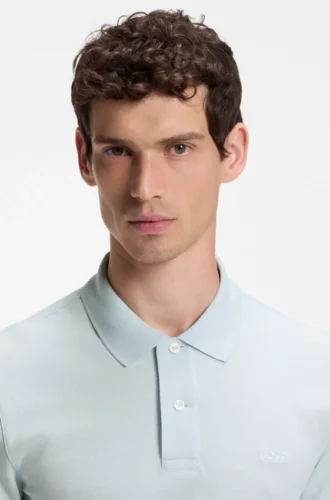 Pallas-Poloshirt aus Baumwollpiqué mit gesticktem Logo