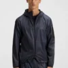 Parka-Jacke mit Kapuze und Allover-Print