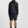 Parka-Jacke mit Kapuze und Allover-Print