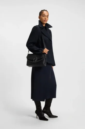 Peacoat aus Wollmischung in regulärer Passform