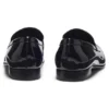 Penny-Loafer aus lackiertem Kunstleder
