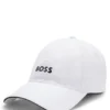 Perforierte Kappe mit glänzendem Logo