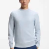 Piqué-Pullover aus Baumwolle mit Logo-Patch