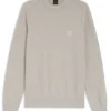 Piqué-Pullover aus Baumwolle mit Logo-Patch