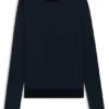 Piqué-Pullover aus Seide mit Stehkragen