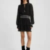Plisseekleid mit gesmoktem Bund