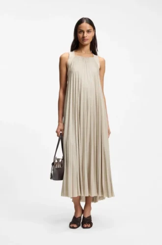 Plisseekleid mit Neckholder