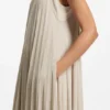 Plisseekleid mit Neckholder