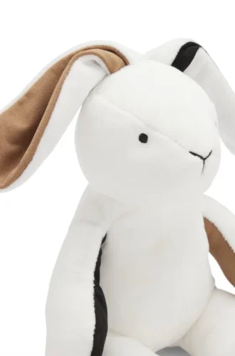 Plüsch-Kunstfell-Hase für Babys mit Markenlogo