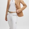 Polo-Gürtel im Reitsport-Stil mit gesticktem Muster