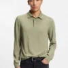 Polo-Pullover aus Wolle, Seide und Kaschmir