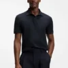 Polohemd aus Baumwolle mit geometrischem Jacquard-Muster Polohemd aus Baumwolle mit geometrischem Jacquard-Muster