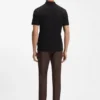 Polohemd aus Baumwolle mit geometrischem Jacquard-Muster Polohemd aus Baumwolle mit geometrischem Jacquard-Muster