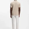Polohemd aus Baumwolle mit geometrischem Jacquard-Muster Polohemd aus Baumwolle mit geometrischem Jacquard-Muster
