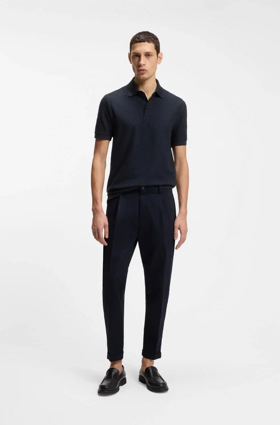 Polohemd aus Baumwolle mit Monogramm-Jacquard Polohemd aus Baumwolle mit Monogramm-Jacquard