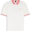 Polohemd aus Baumwolljersey mit Streifenbesatz Polohemd aus Baumwolljersey mit Streifenbesatz
