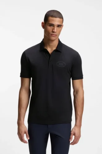 Polohemd aus Baumwollmischung mit Active-Stretch