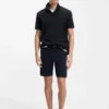 Polohemd aus Baumwollmischung mit Blumen-Jacquard Polohemd aus Baumwollmischung mit Blumen-Jacquard