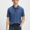 Polohemd aus Baumwollpiqué mit Logo-Print