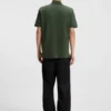 Polohemd aus Baumwollpiqué mit Logo-Print