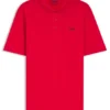 Polohemd aus Baumwollpiqué mit Logo-Print