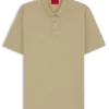 Polohemd aus Baumwollpiqué mit Logo-Print