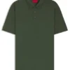 Polohemd aus Baumwollpiqué mit Logo-Print