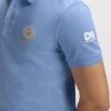 Polohemd aus Baumwollpiqué mit Tennis-Motiv