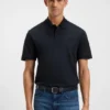 Polohemd aus merzerisierter Baumwolle mit Double-B-Monogramm Polohemd aus merzerisierter Baumwolle mit Double-B-Monogramm