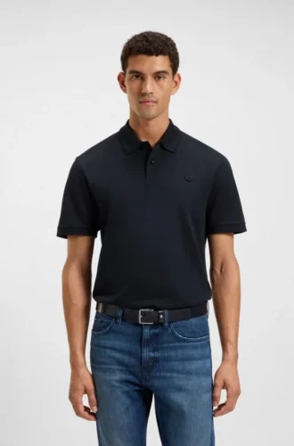 Polohemd aus merzerisierter Baumwolle mit Double-B-Monogramm