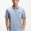 Polohemd aus merzerisierter Baumwolle mit Double-B-Monogramm Polohemd aus merzerisierter Baumwolle mit Double-B-Monogramm
